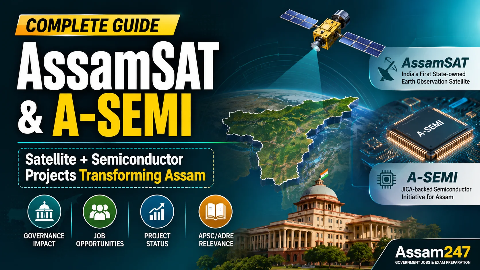 AssamSAT Explained: India\'s First State-Owned Satellite, JICA Semiconductor Push & What It Means for Assam