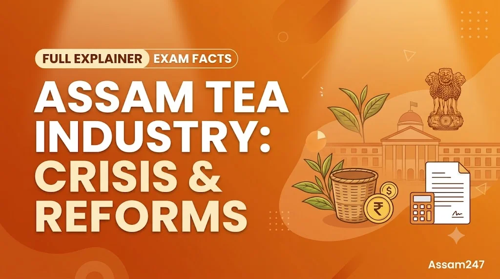 Assam Tea Industry Crisis and Reforms 2026: Causes, Wage Hike, Land Pattas and Impact on Aspirants