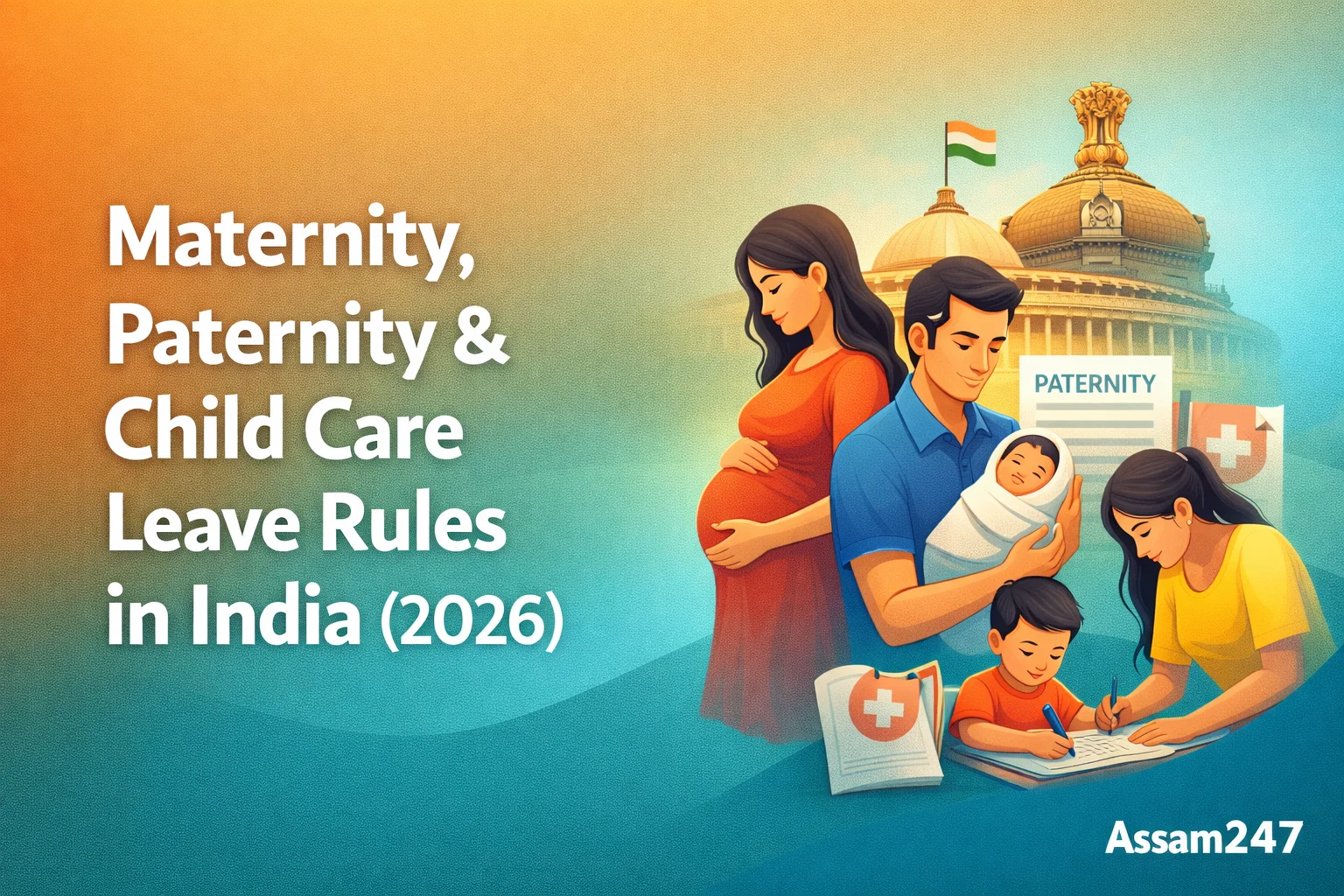 Maternity, Paternity & Child Care Leave Rules in India (2026)