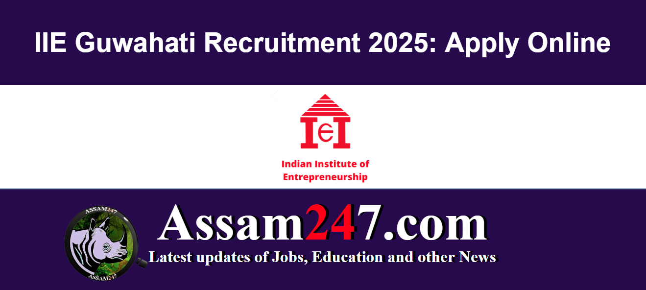 Assam Career 2025: Executive-Accounts Vacancy at IIE Guwahati