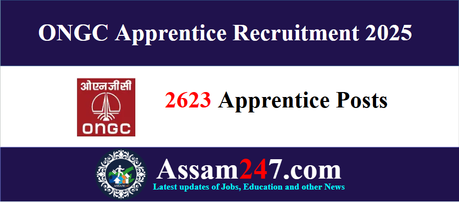 ONGC Apprentice Recruitment 2025 – Apply Online for 2623 Apprentice Posts