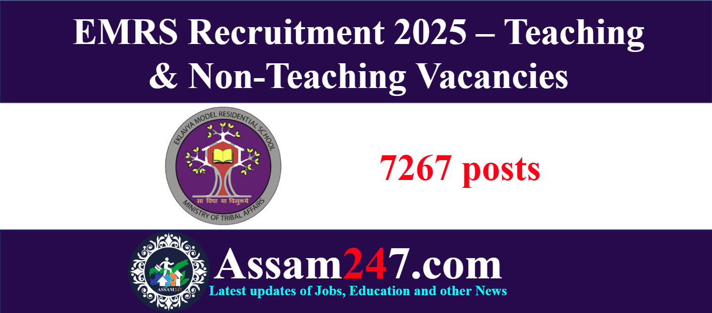 EMRS Recruitment 2025 – Apply Online for 7267 Teaching & Non-Teaching Vacancies