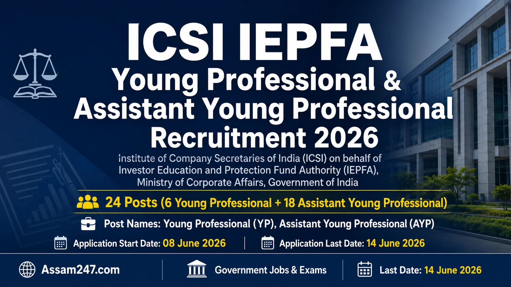 ICSI IEPFA Young Professional & Assistant Young Professional Recruitment 2026: A Career Gateway for Company Secretary Students and Members