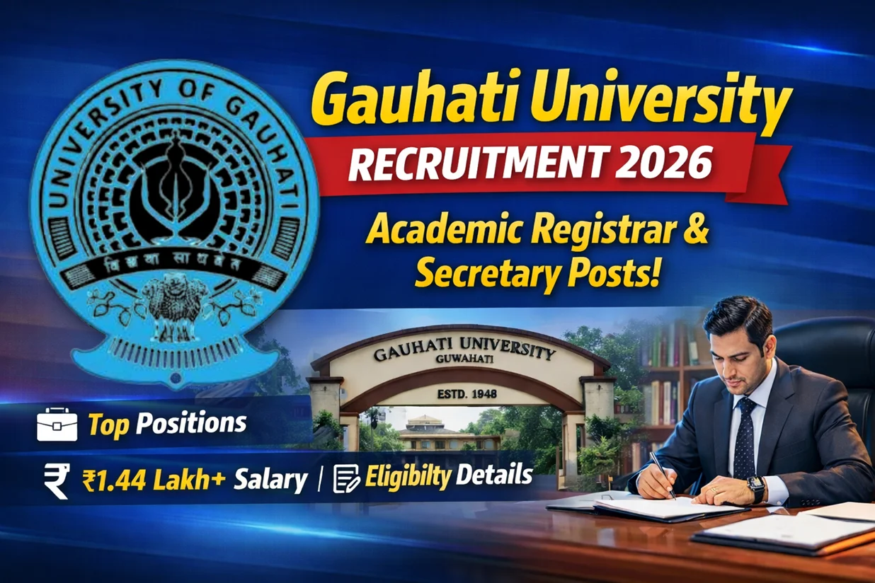 Gauhati University Recruitment 2026: Apply for Secretary & Academic Registrar Posts with Level-14 Pay