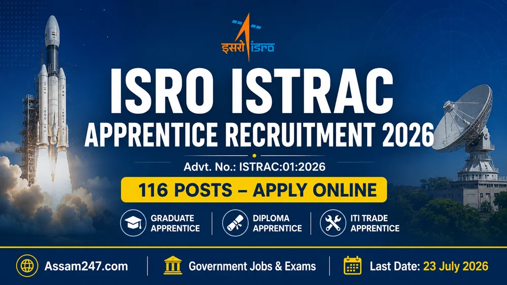 ISRO ISTRAC Apprentice Recruitment 2026: Apply for Graduate, Diploma & ITI Trainee Posts